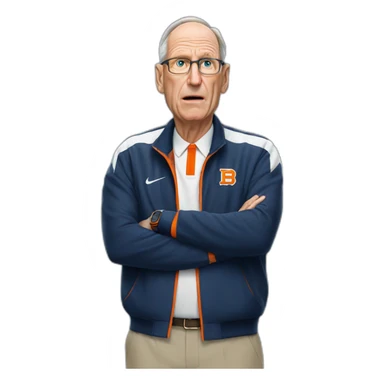 Coach Jim Boeheim shrugging sticker