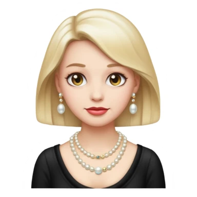 emoji girl old money aesthetic sticker