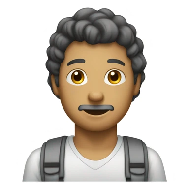 A simple man to ware a cloths and go to environment sticker