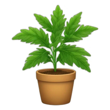 Make me a weed plant sticker
