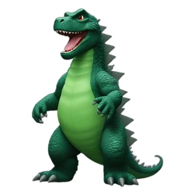Godzilla mixed with yoshi sticker