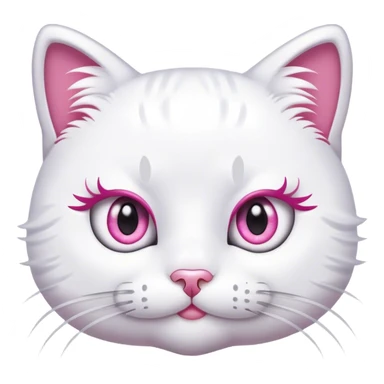  hello Kitty SANRIO cat, with eyelashes with a eyelashes spoolie  sticker