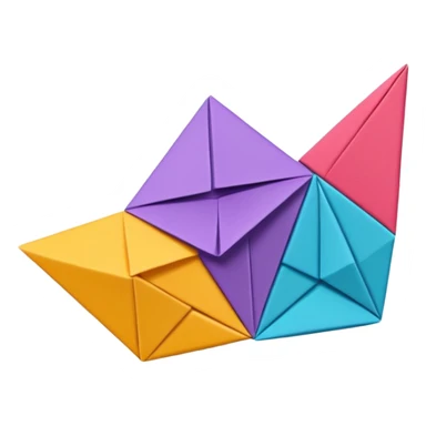 Origami sticker