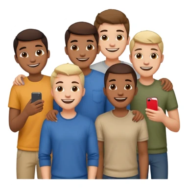 boyband with 5 member sticker