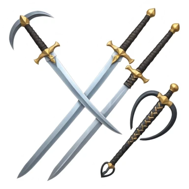 CREA UN ARSENAL DE ARMAS PERO QUE TENGA ESPADAS, CUCHILLOS Y ARCOS Y LANZA sticker