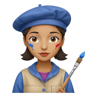 Street Painter woman sticker