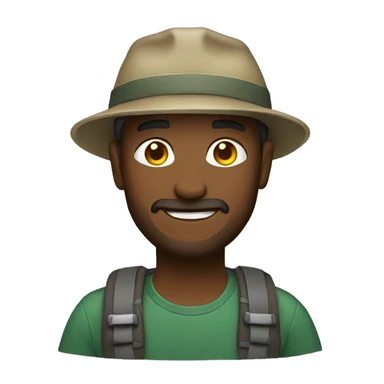 hiker emoji sticker