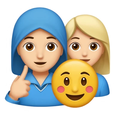 Mavi kalp ateşli sticker