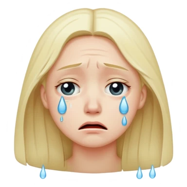 Triste pleure sticker