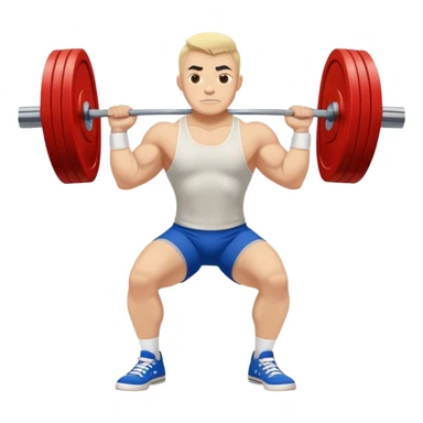 powerlifter converse-shoes clean and jerk exercise sticker