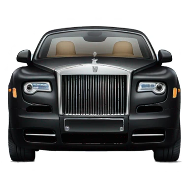 Black rolls royce isolated  sticker