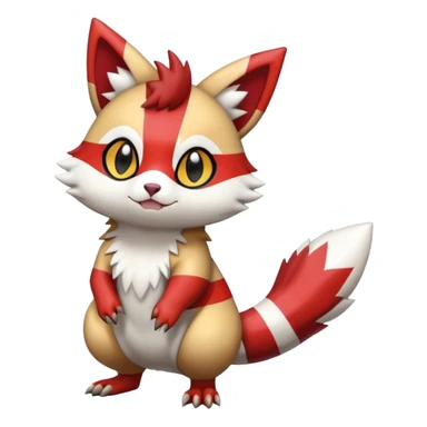 Shiny Furret-Litten-Zangoose-Hybrid (Full body) sticker