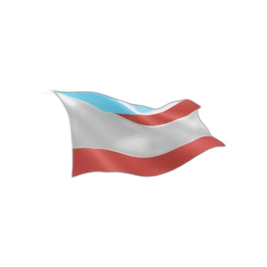 The flag of the country with light blue instead of reds  sticker