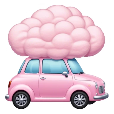 A candy floss car sticker