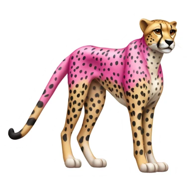 Pink cheetah  sticker