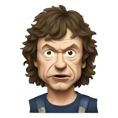 angus young from acdc sticker