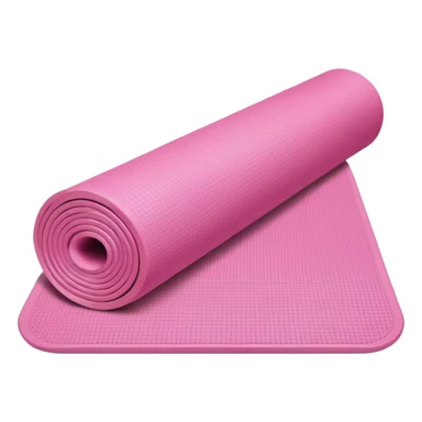 Yoga mat pink sticker
