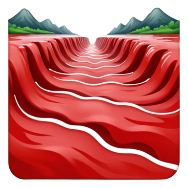 Red river (water is red) sticker