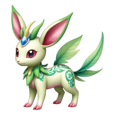 Shiny Exotic Cute Adorable Majestic Ethereal Sparkly Flygon-Sylveon-Leafeon-Shaymin-Hybrid-Creature with pattern-markings sticker