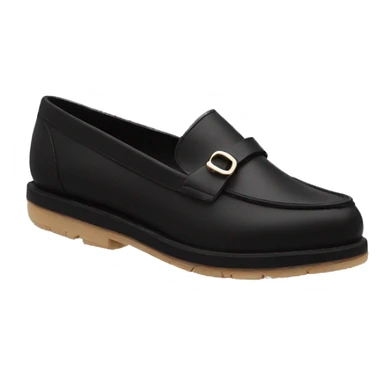 Loafers black sticker