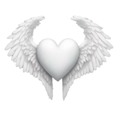 white heart wing angel wings sticker