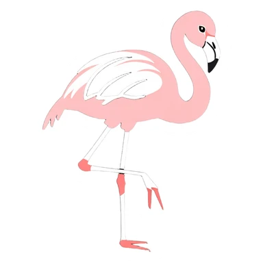flamingo sticker