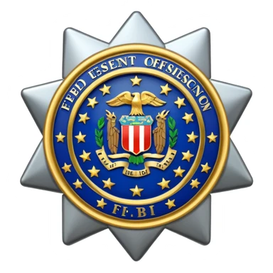 The FBI badge sticker