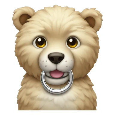 stuffed animal with ring sticker