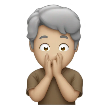 someone claping his head sticker