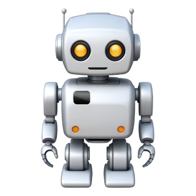 robot old cartoon simple kid toy white innocent funny adorable sticker