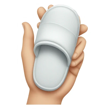 hand with slipper sticker