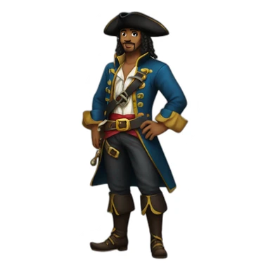 caraibe pirate fullbody sticker