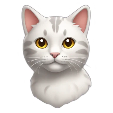 cat from gift box sticker