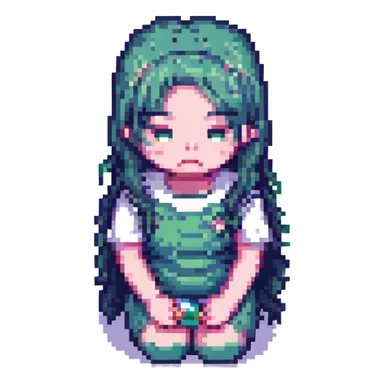 chica triste sticker