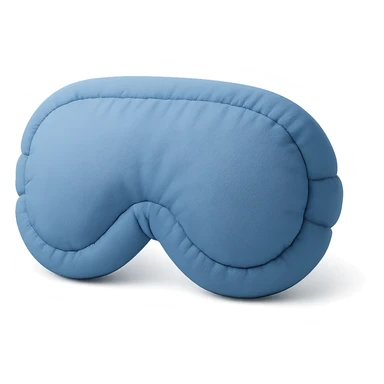 simple blue sleep eye mask in cushion style sticker