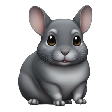 dark grey chinchilla sticker