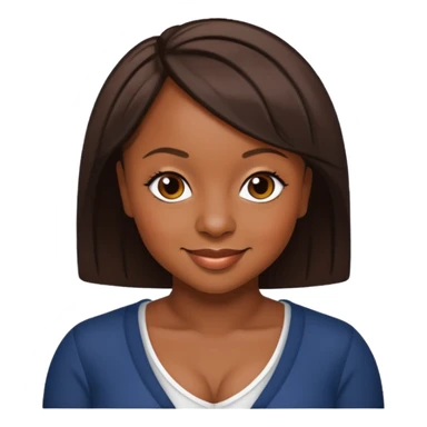 Naturi Naughton with dark brown short hair sticker