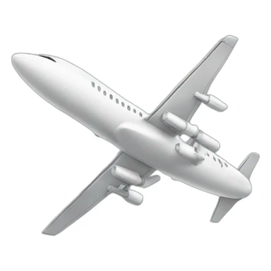 White airplane sticker