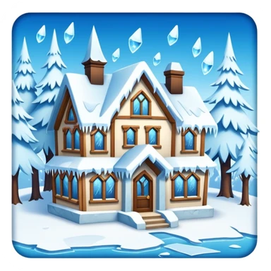 frozen houses sticker