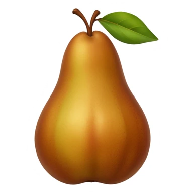 pear brown sticker