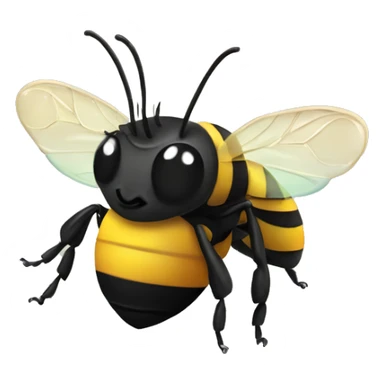 Little rainbow bumble bee  sticker