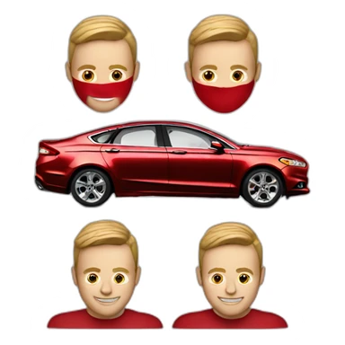 2013 ford fusion with red paint sticker