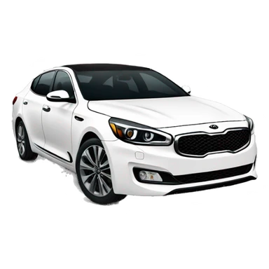 white Kia K5 2025 sticker