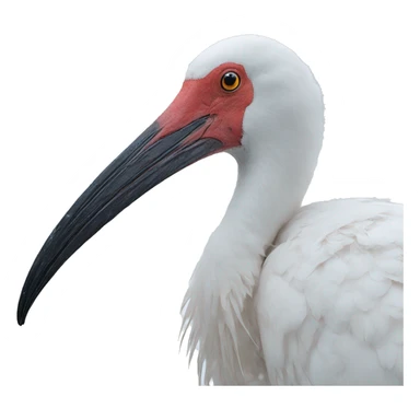An Australian ibis in the snow  sticker