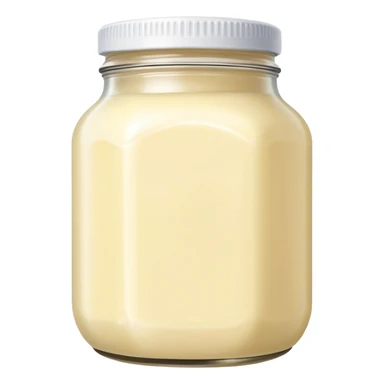 Mayonnaise jar sticker