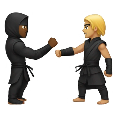 Fist bump Ninja sticker