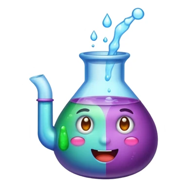 potion instantly changing color success face sticker