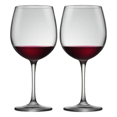 Two wine glasses sticker