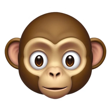 monkey beaten up sticker