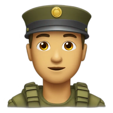 soldat a terre sticker